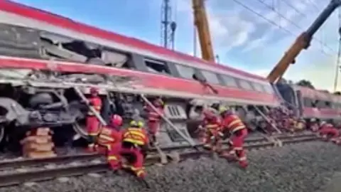 Levantamiento del tren Iryo en Adamuz