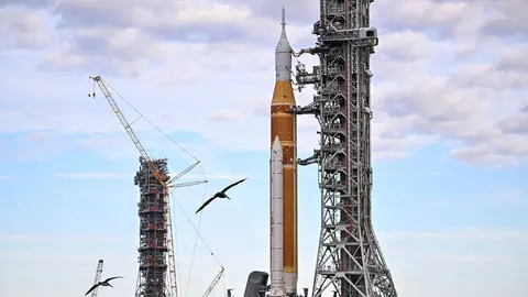 Uno de los cohetes de la NASA | GETTY
