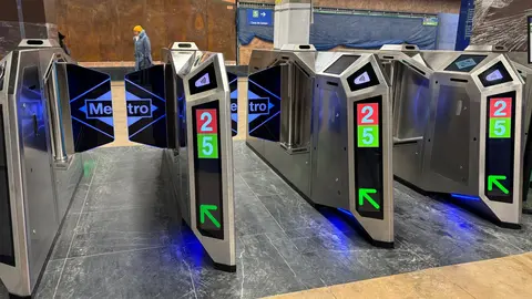 Nuevos tornos de acceso en el Metro de Madrid