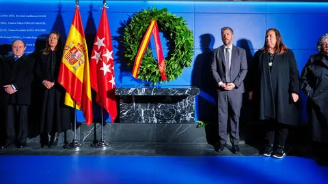 El consejero de Presidencia, Justicia y Administraci&oacute;n Local, Miguel &Aacute;ngel Garc&iacute;a Mart&iacute;n, en la inauguraci&oacute;n del nuevo espacio de de homenaje a la v&iacute;ctimas del 11M en Atocha | CAM