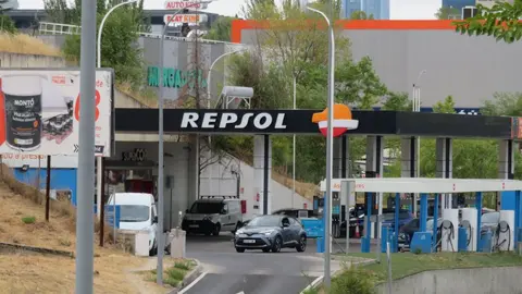 Una gasolinera del grupo Repsol