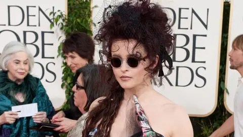 Helena Bonham Carter en los Globos de Oro | GETTY