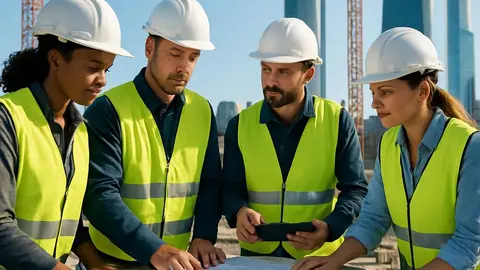 El sector de la construccion lidera la creaci&oacute;n de empleo en Madrid | Imagen: Gemini