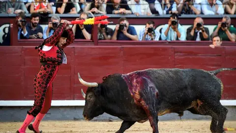 El banderillero Fernando S&aacute;nchez, frente al toro | El Pa&iacute;s