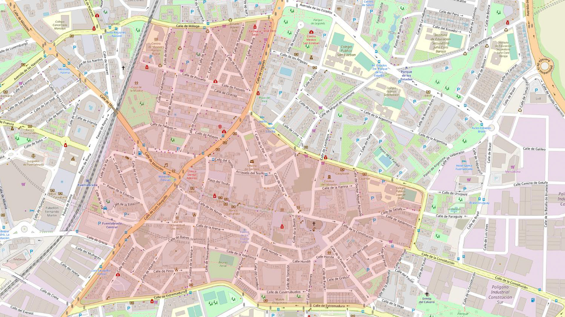 Perímetro de la ZBE de Fuenlabrada