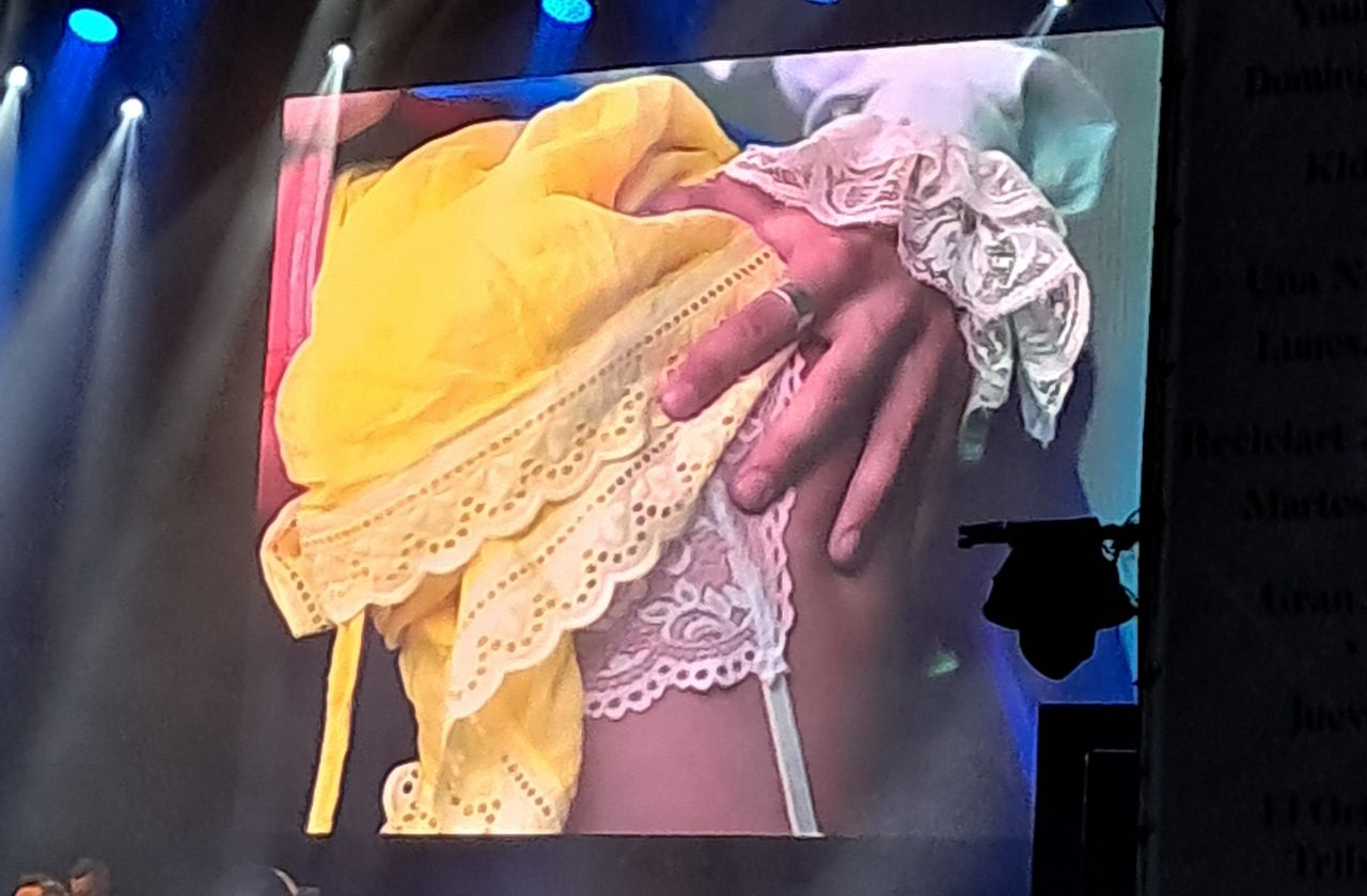 Imagen mostrada en el concierto de OBK en Fuenlabrada 2024