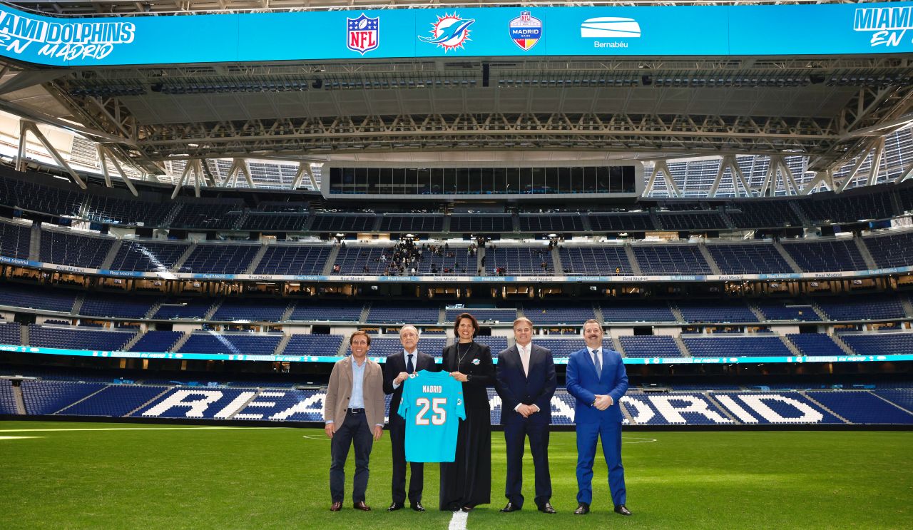 Presentación del partido de la NFL que se disputará en el Bernabeu de Madrid