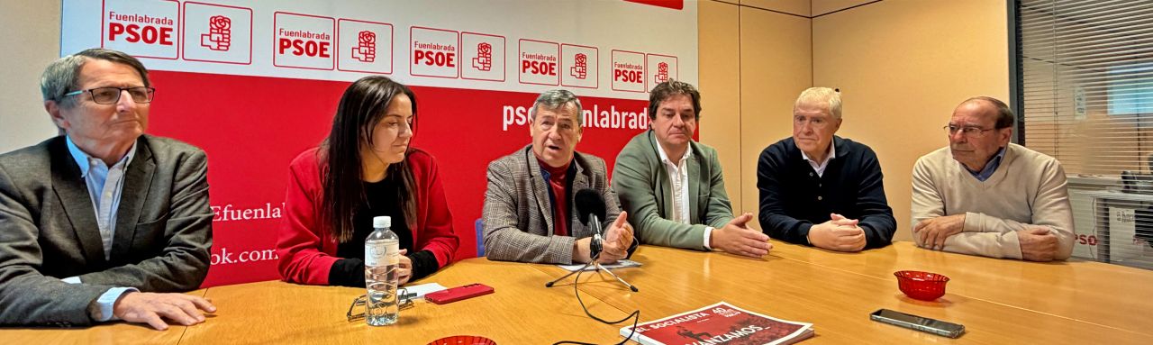 Isidoro Ortega acompañado de Manuel de la Rocha, Mónica Sebastián, Javier Ayala, José Quintana y Manuel Robles | FN